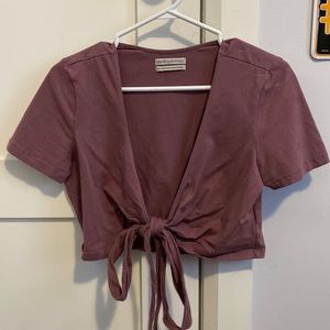 Gorgeous dust rose wrap top